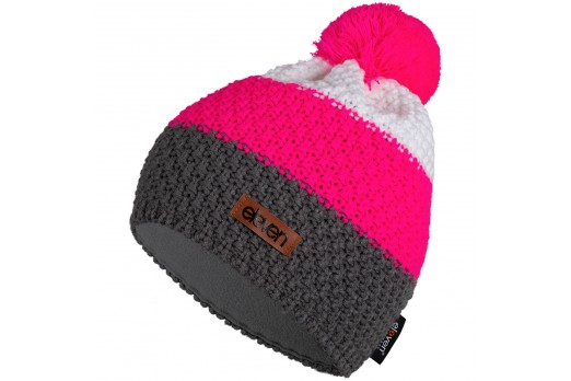 ELEVEN knitted beanie POM pink