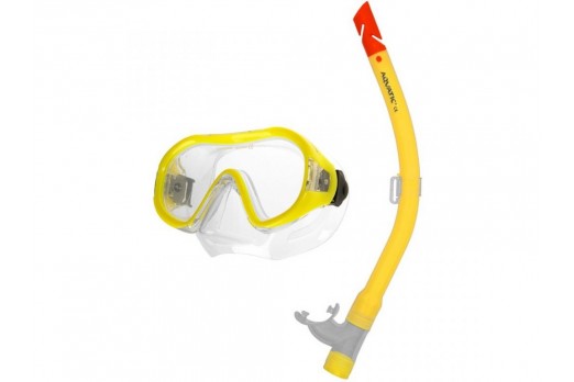 AQUA-SPEED snorkelēšanas sejas maska Junior + Atol