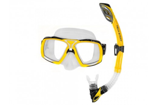 AQUA-SPEED snorkolēšanas sejas maska ELEA+RIO
