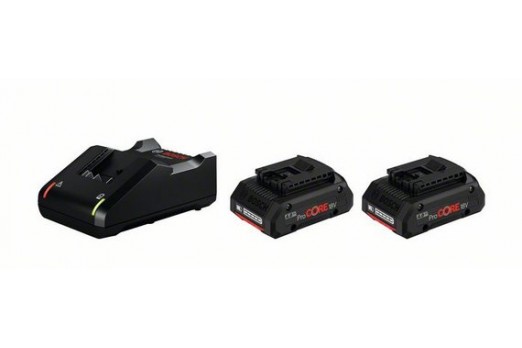 BOSCH Batteries & chargers starter set GBA 18V, 2x4.0Ah ProCORE + GAL 18-40, 1600A01BA3