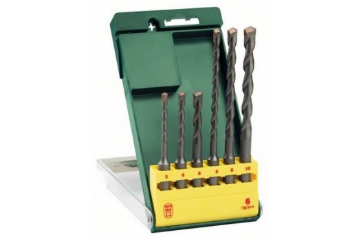 BOSCH Carbide metal Hammer drill bit set 6-piece SDS-Plus 1 Set 2607019447