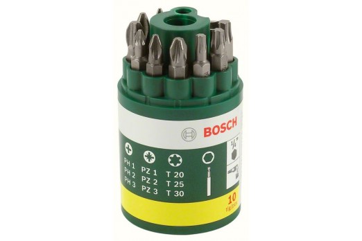 BOSCH 10-piece screwdriver set 2607019452