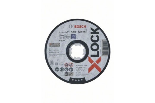 BOSCH Griezējdisks X-LOCK Expert for Inox+Metal 125x1mm 2608619264