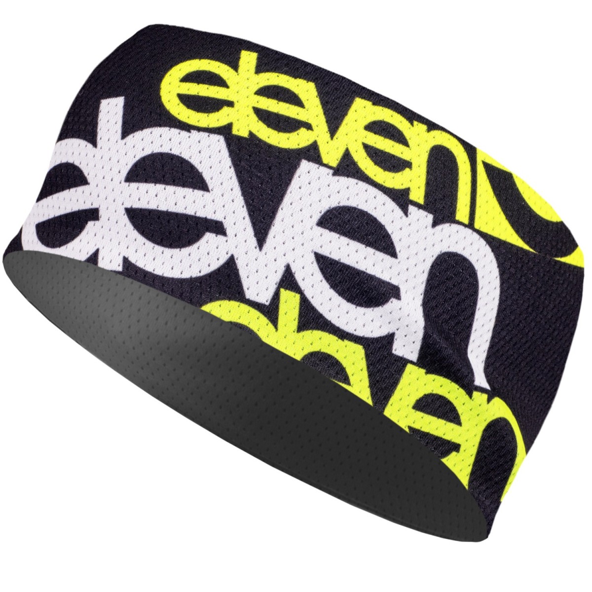 ELEVEN headband HB SILVER ELV FLUO melns