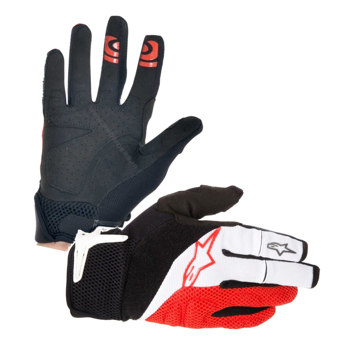 ALPINESTARS long gloves MOAB white/red