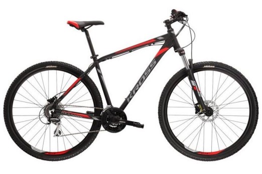 velosipēds Kross Hexagon 6.0 melns/sarkans 2021
