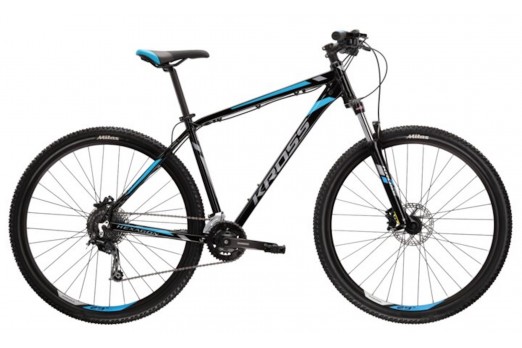 velosipēds Kross Hexgaon 7.0 melns/zils 2021