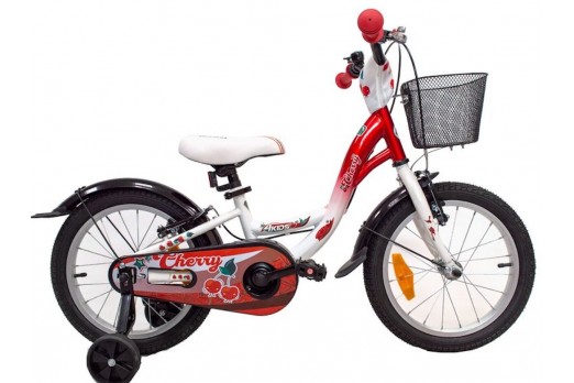 4KIDS bērnu velosipēds CHERRY 16 sarkans/balts