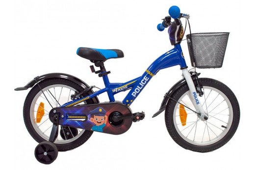 4KIDS kids bike POLICE 16 blue