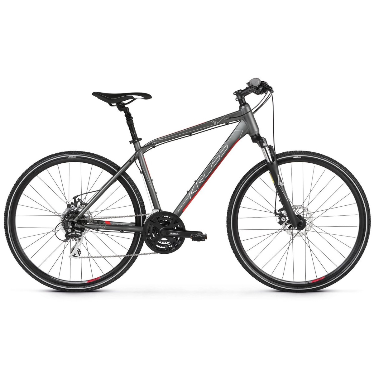 KROSS bicycle EVADO 4.0 grey/red