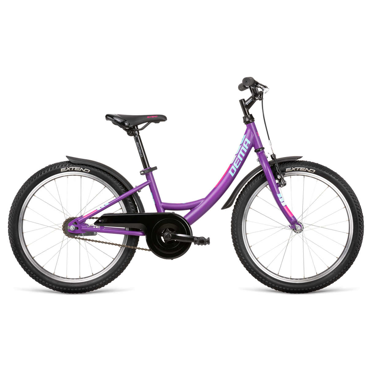 DEMA bērnu velosipēds AGGY 20" 1SP violets 2022