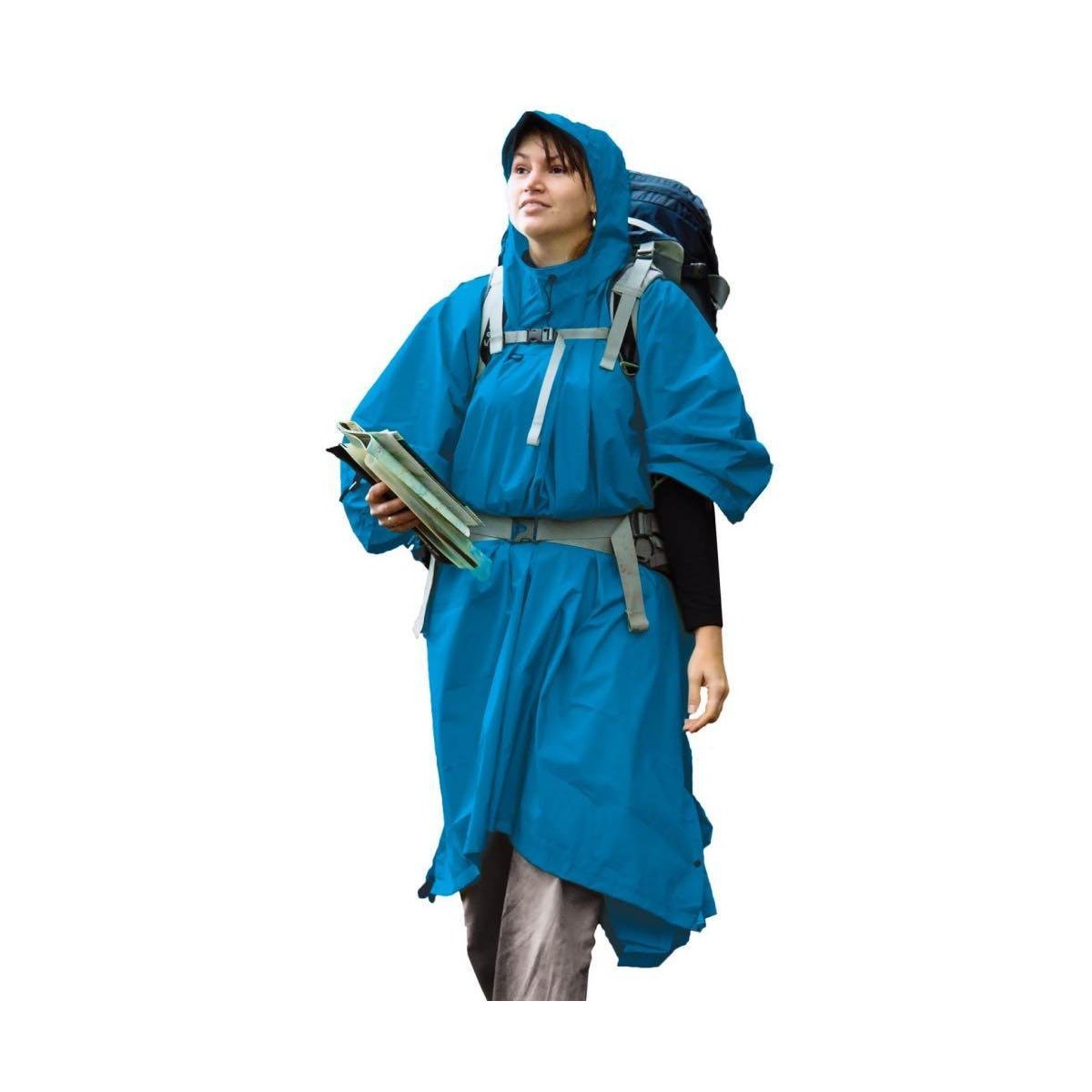 SEATOSUMMIT raincoat 70D NYLON TARP PONCHO 253x137cm blue