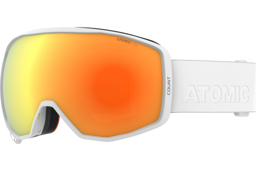 ATOMIC ATOMIC COUNT STEREO WHITE W/RED ST C2 goggles