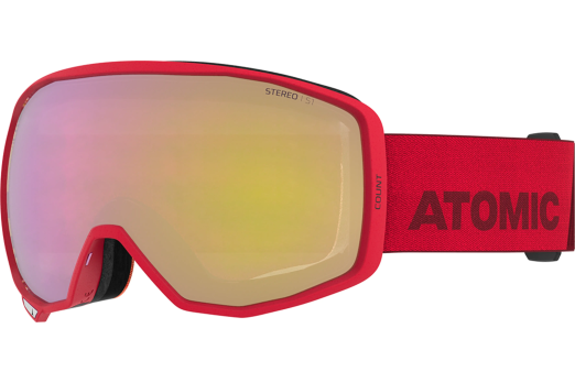 ATOMIC ATOMIC COUNT STEREO RED W/PINK YELLOW ST C1 goggles