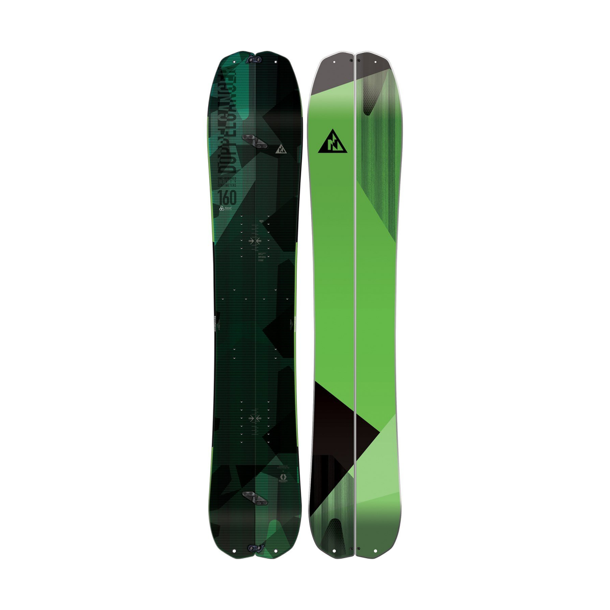 NITRO MEN'S DOPPLEGANGER SPLIT BLACK/GREEN snowboard