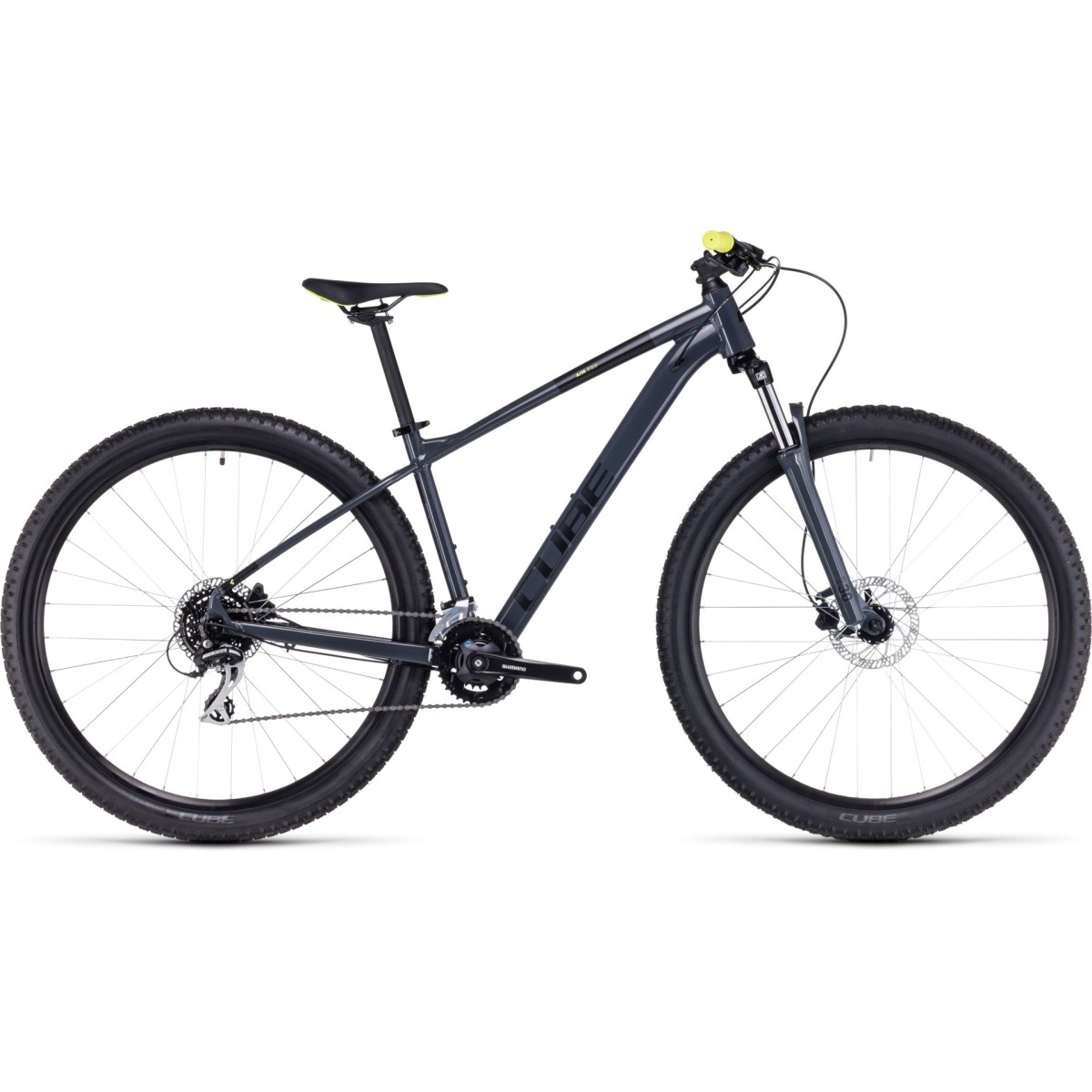 CUBE AIM PRO 29 mountain bike - grey/flashyellow - 2023