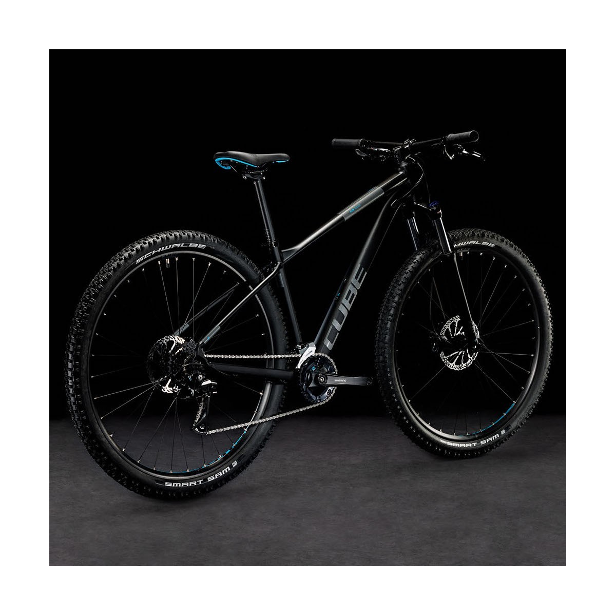 CUBE AIM RACE 29 mountain bike - black/azure - 2023