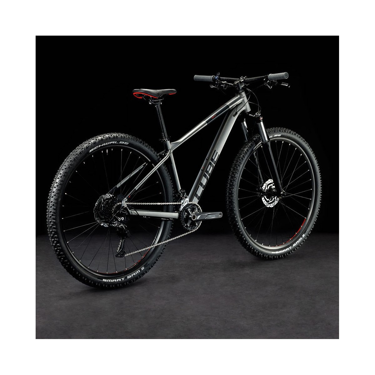 CUBE AIM EX 29 mountain bike - grey/red - 2023