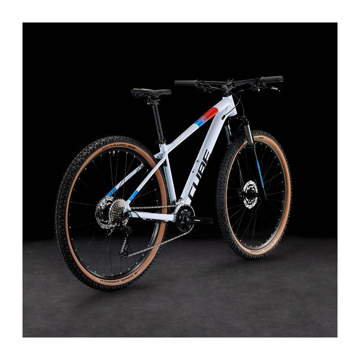 CUBE AIM SLX 29 kalnu velosipēds - white/blue/red - 2023