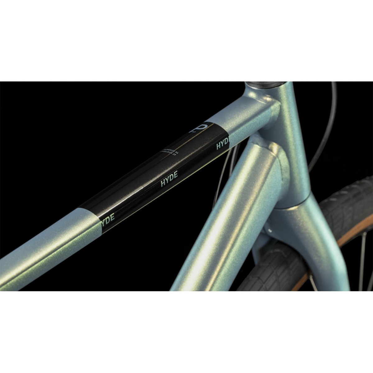 CUBE HYDE PRO pilsētas velosipēds ar siksnas piedziņu - metalgreen/black - 2023