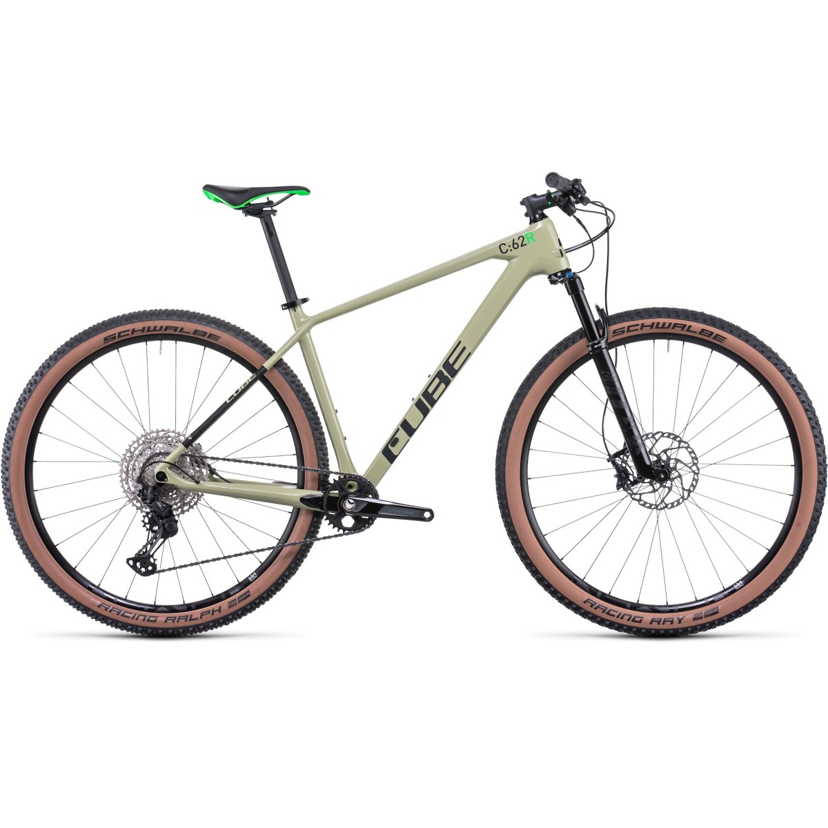 CUBE REACTION C:62 RACE bicycle - green/flashgreen