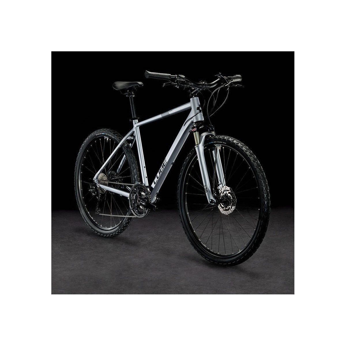 CUBE NATURE EXC velosipēds - polarsilver/black - 2023