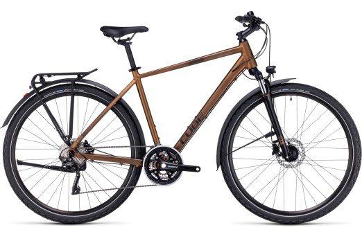 CUBE NATURE PRO ALLROAD komforta velosipēds - gold/black - 2023