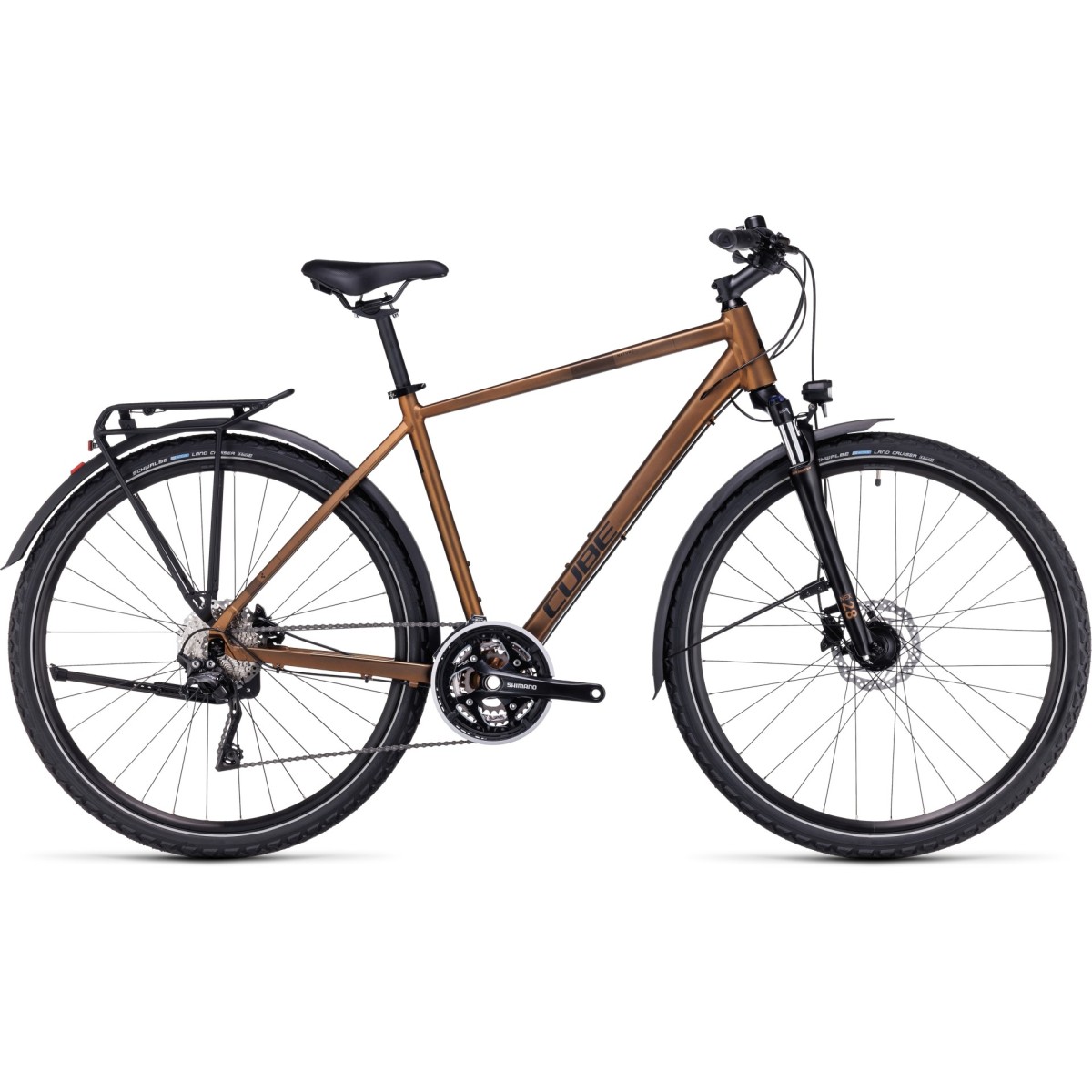 CUBE NATURE PRO ALLROAD mens bicycle - gold/black - 2023