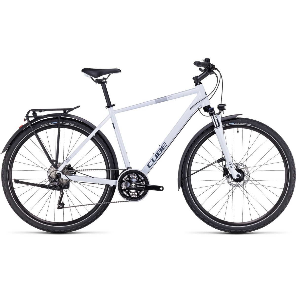 CUBE NATURE PRO ALLROAD mens bicycle - frostwhite/grey - 2023