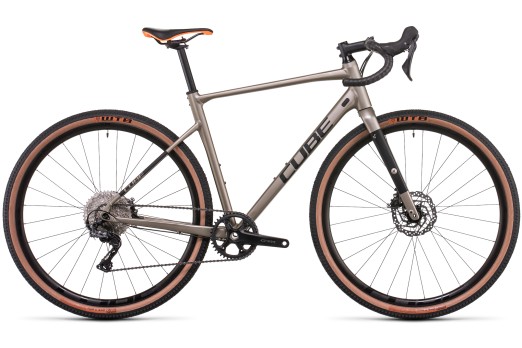 CUBE NUROAD EX gravel bicycle - flashstone/orange - 2023