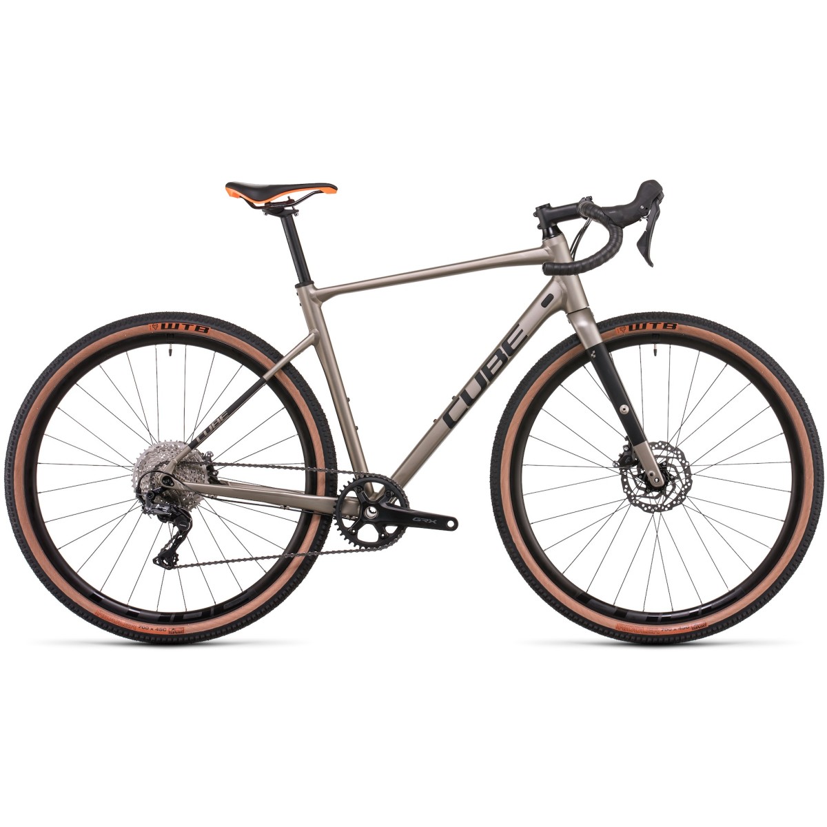 CUBE NUROAD EX gravel bicycle - flashstone/orange - 2023