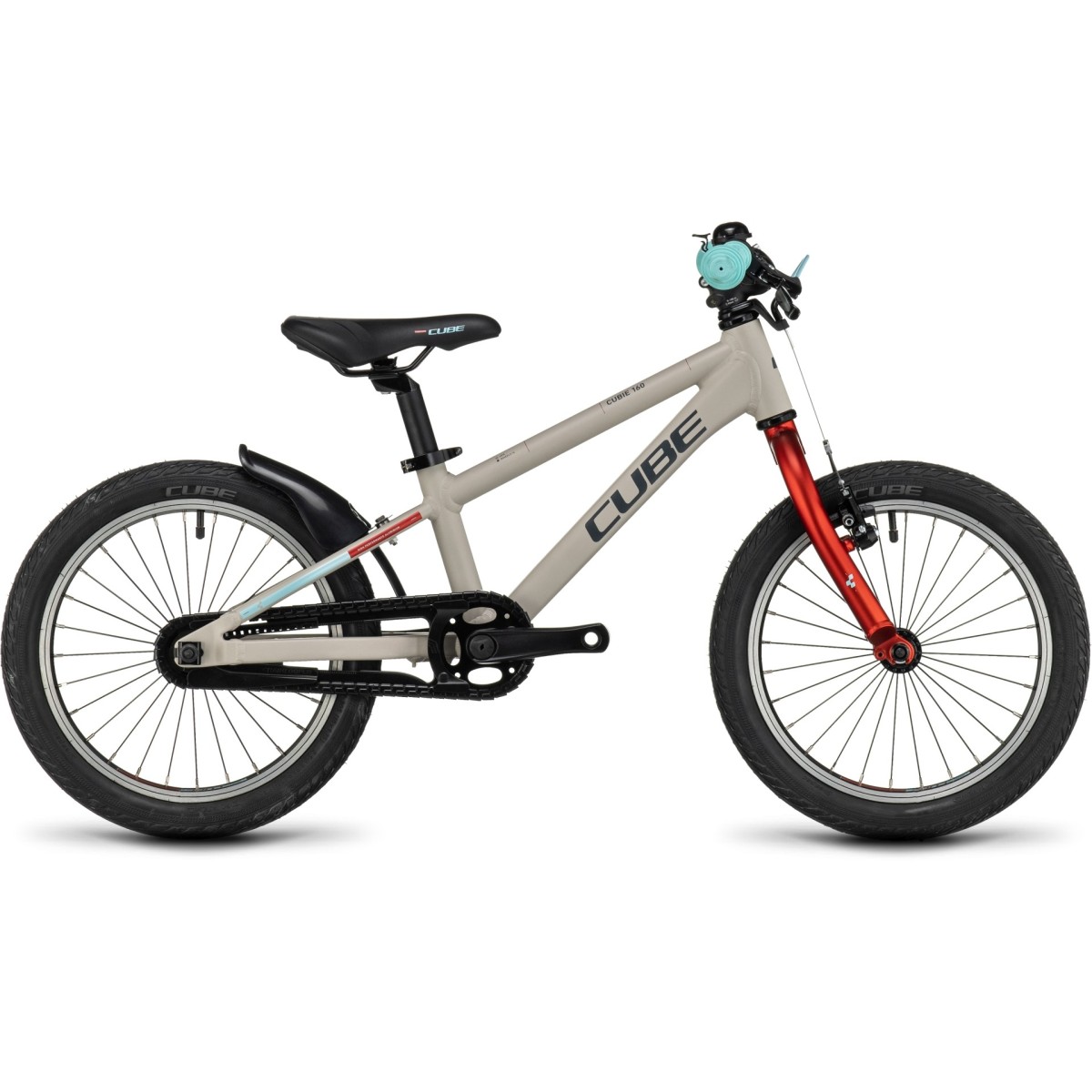 CUBE CUBIE 160 RT kids bicycle - grey/red - 2023