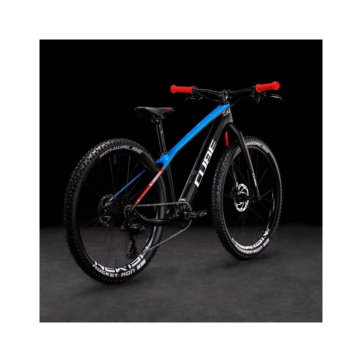 CUBE ELITE 240 C:62 PRO karbona bērnu velosipēds  carbon/blue/red - 2023