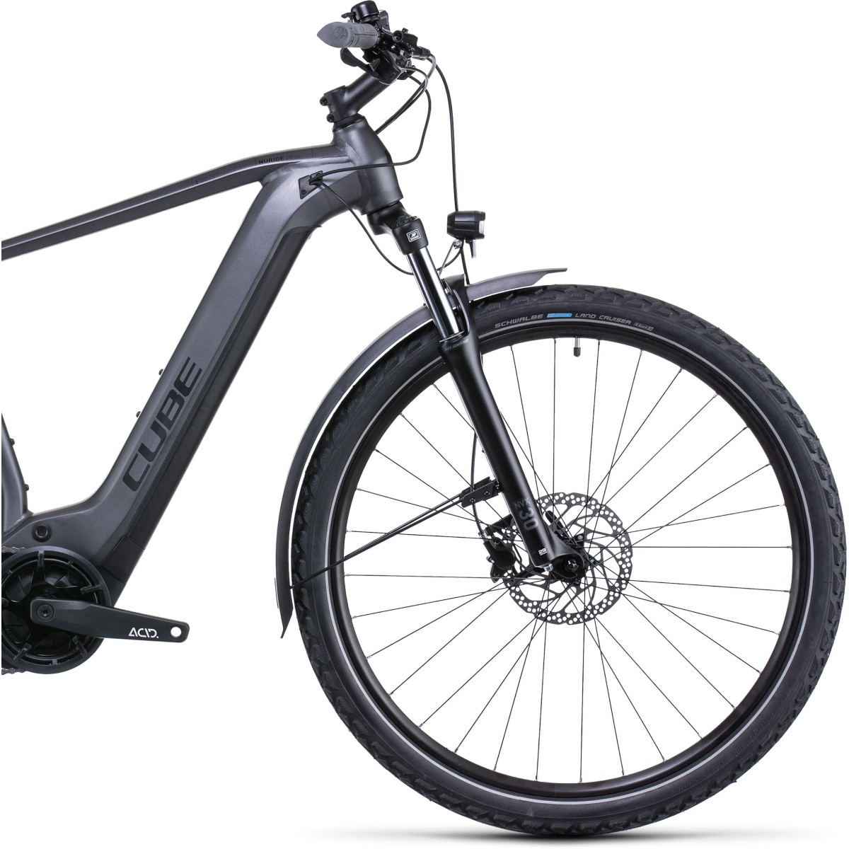 CUBE NURIDE HYBRID PERFORMANCE 625 ALLROAD elektro velosipēds graphite/black