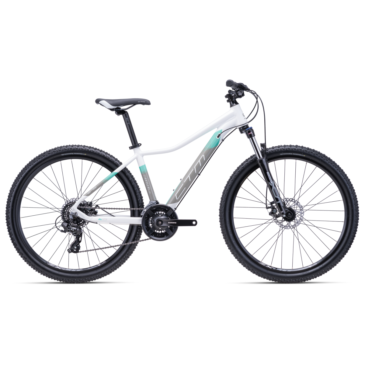 CTM CHARISMA 2.0 27,5" velosipēds - balts/zaļš - 2022