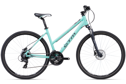 CTM MAXIMA 3.0 womens bicycle - turquoise/gray