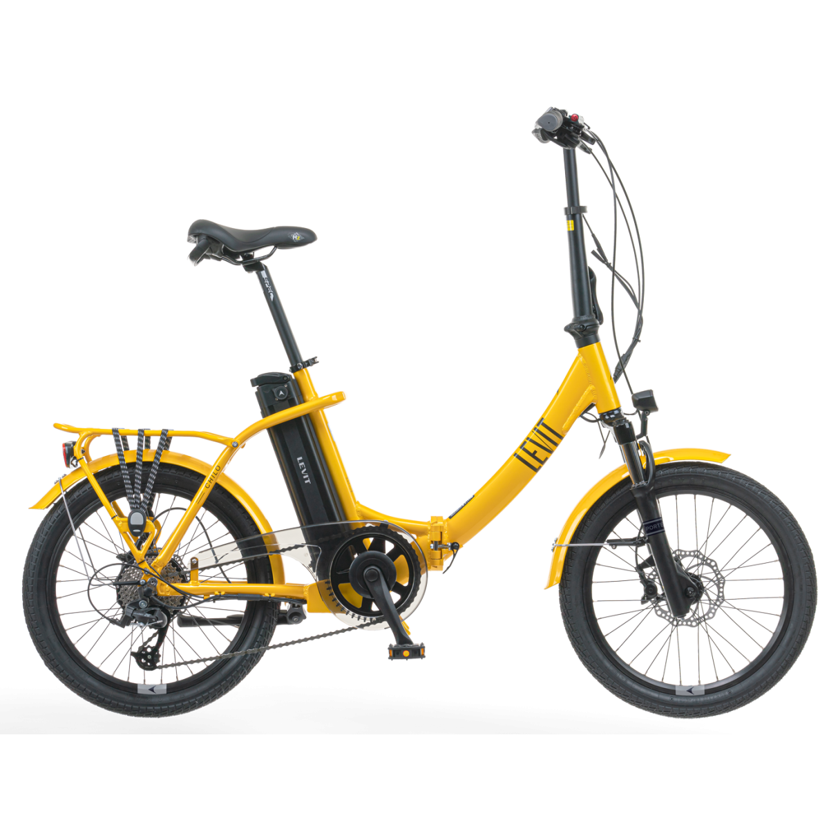 LEVIT eFOLDING CHILO 1 630wh elektro saliekamais velosipēds - dzeltens
