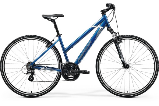 MERIDA CROSSWAY 10-V LADY velosipēds - zils