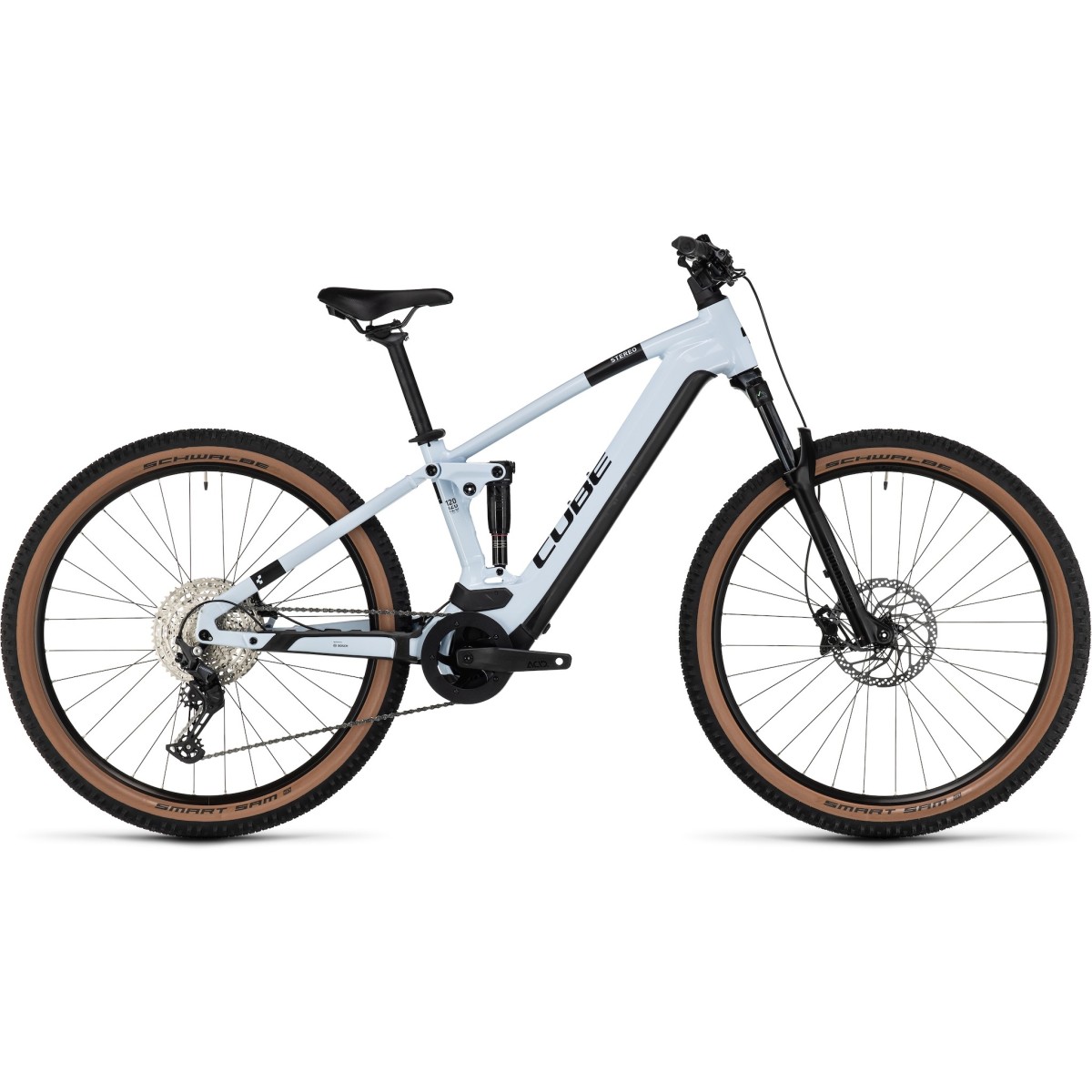 CUBE STEREO HYBRID 120 PRO 750 MTB elektro velosipēds - flashwhite/black - 2023