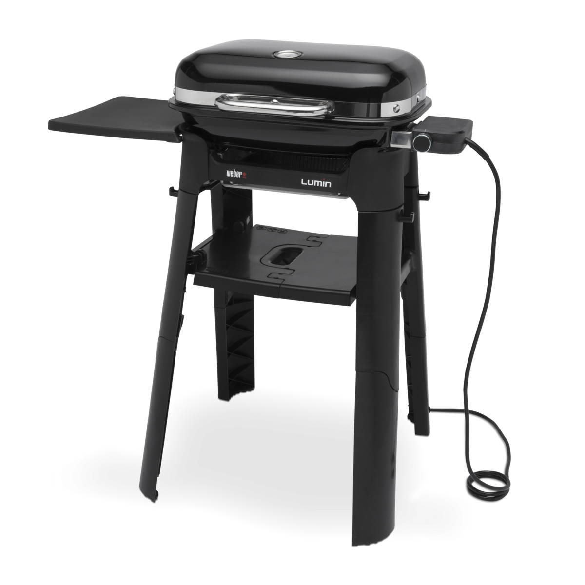 WEBER Lumin Compact black electric grill w/stand, 91010853