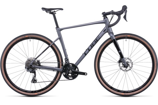 CUBE NUROAD RACE gravel bicycle - grey/black - 2022