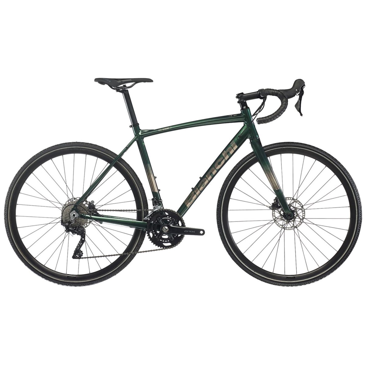 BIANCHI VIA NIRONE 7 ALLROAD gravel bicycle - green forest/bronze - 2023