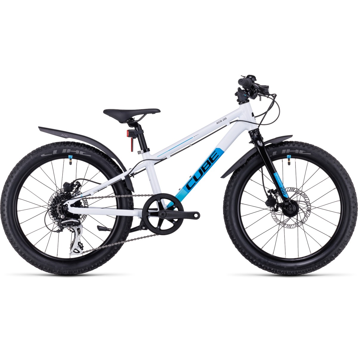 CUBE ACID 200 DISC ALLROAD children bicycle - white/blue - 2023