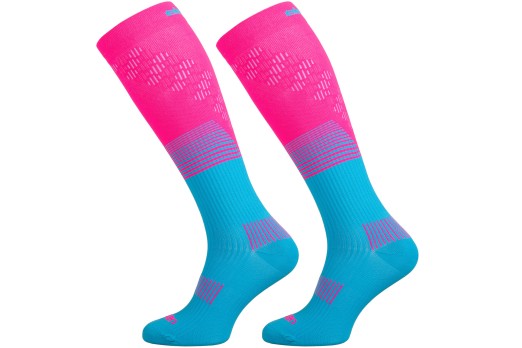 ELEVEN SPORTSWEAR long compression socks POWERFLOW pink