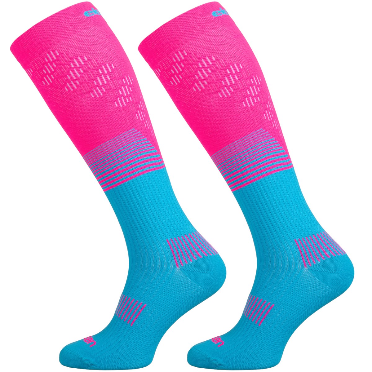 ELEVEN SPORTSWEAR long compression socks POWERFLOW pink