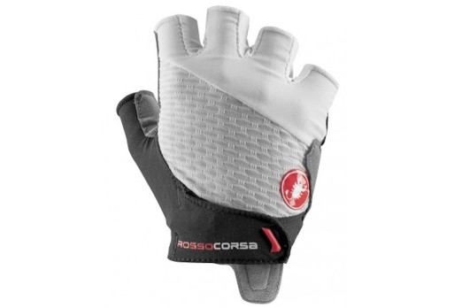 CASTELLI ROSSO CORSA 2 W short gloves - white