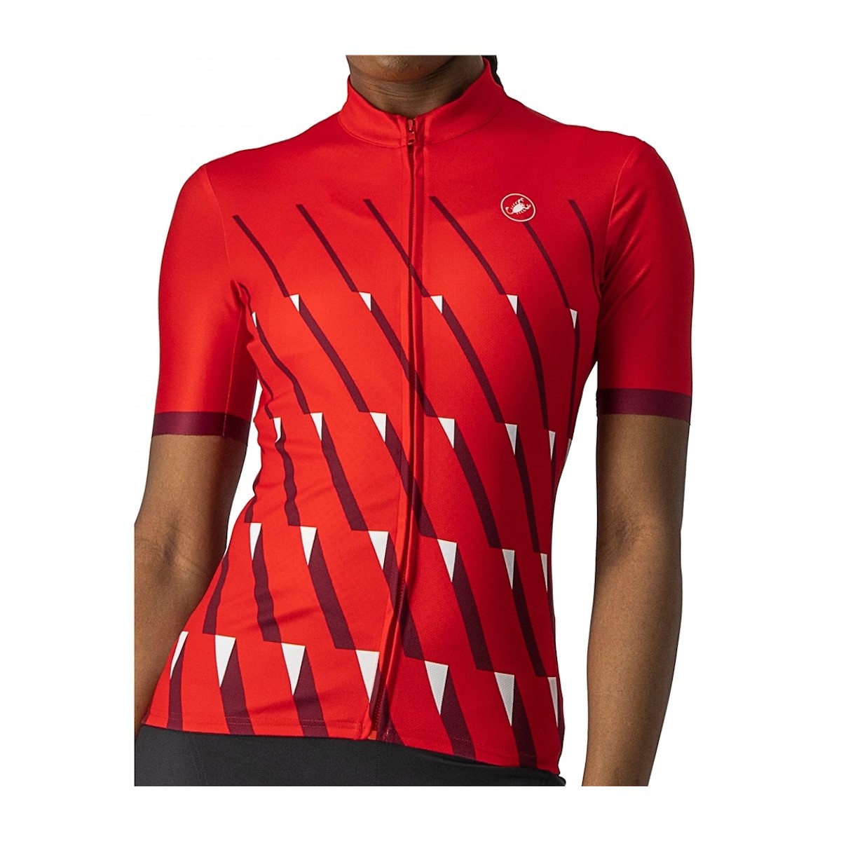CASTELLI PENDIO W cycling shirt - red