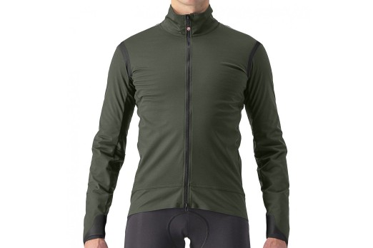 CASTELLI ALPHA ULTIMATE INSULATED cycling jacket - dark green