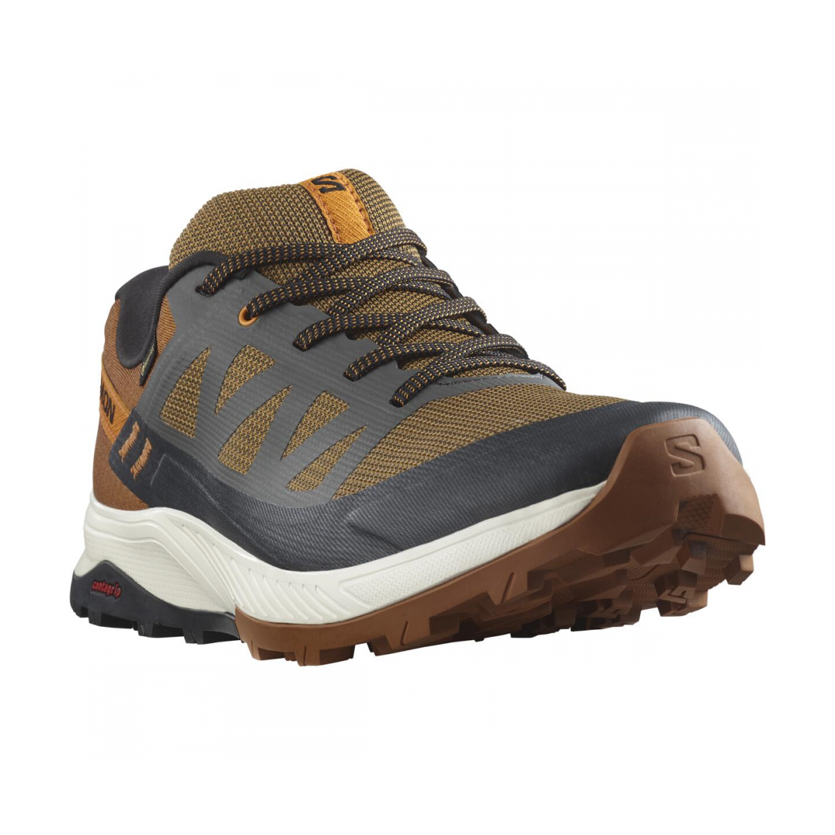 SALOMON OUTRISE GORE-TEX men's hiking shoes - brown