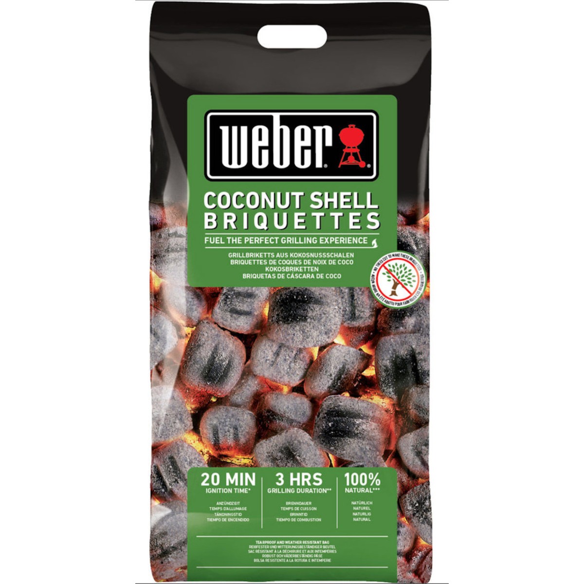 WEBER coconut shell briquettes 2kg 18450